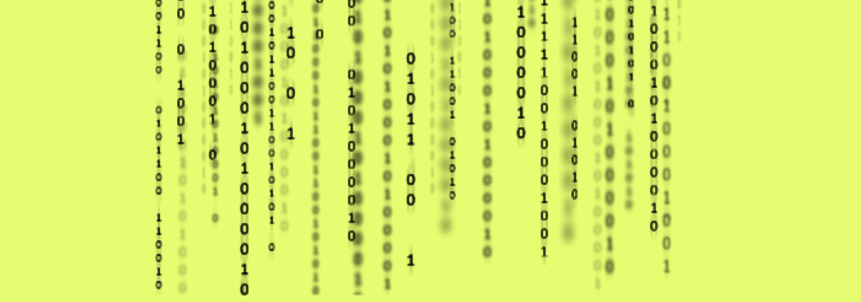 Lines of binary numbers
