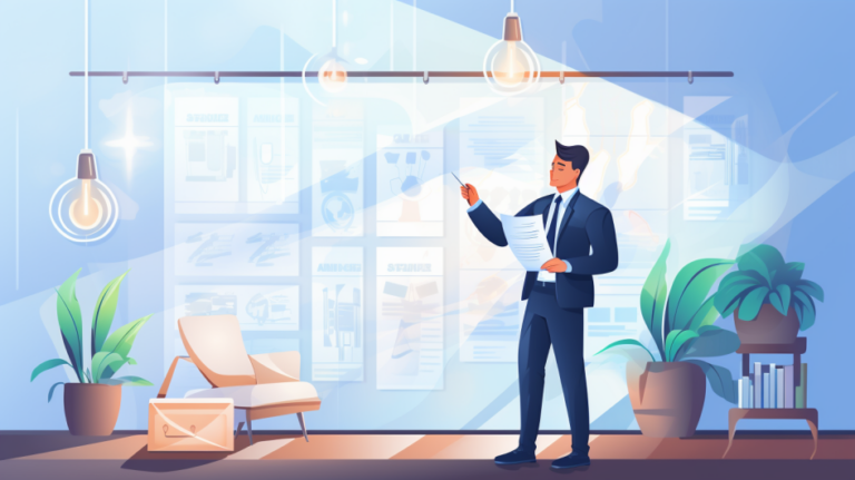 flat illustration, Develop a Business Plan