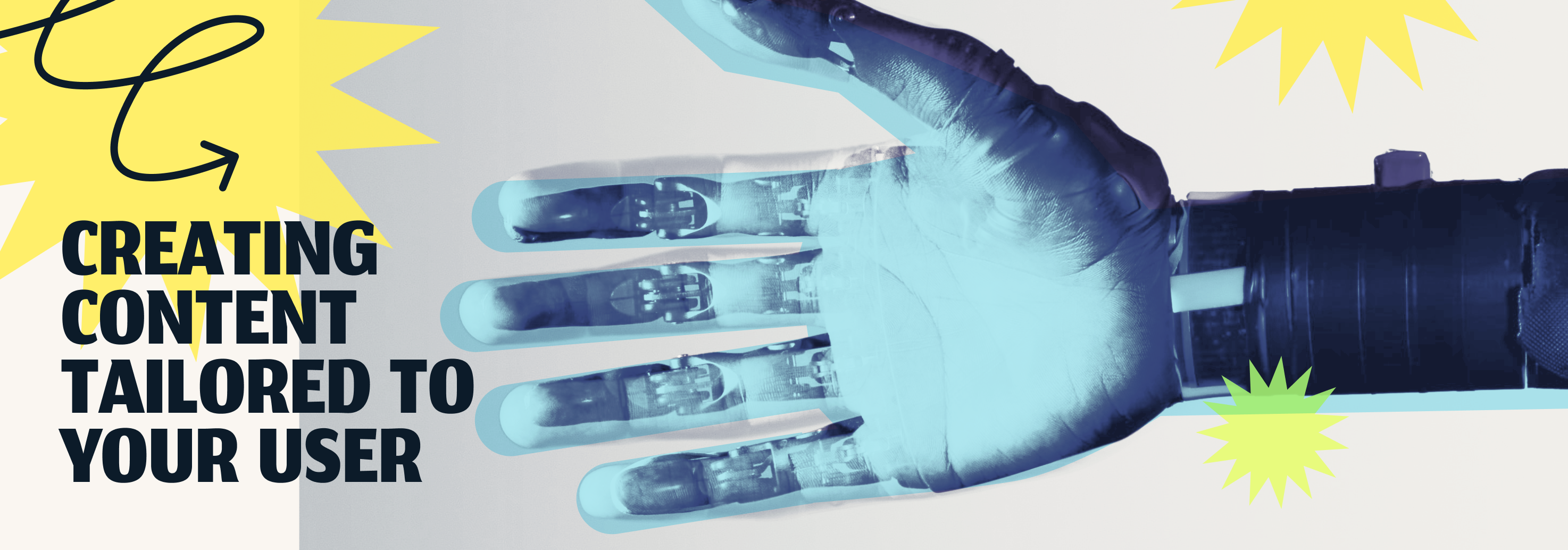 Photo of blue hand