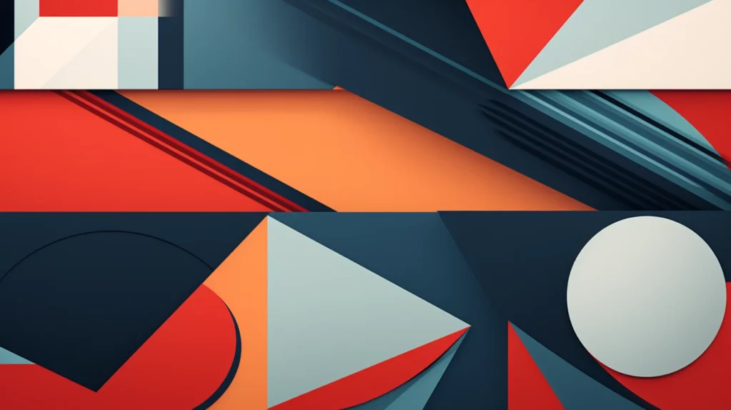 modern website design Geometric Shapes and Patterns